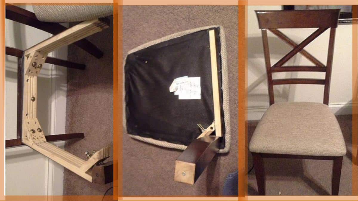 Broken Dining Room Chair Seat Repaired