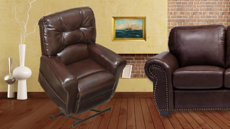 Living room with a lift chair