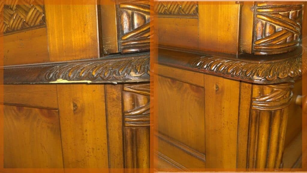 Scraped Decorative Entertainment Center